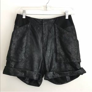 Helmut Lang Leather Shorts